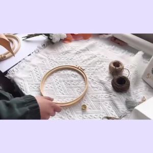 Bộ Dụng Cụ Thêu Chữ Thập DIY Dành Cho Người Mới Bắt Đầu Thêu Hoa Trên Vải Mẫu In Sẵn Bộ Dụng Cụ Khởi Đầu Kèm Đầy Đủ Dụng Cụ Quà Tặng Trang Trí Nhà Cửa