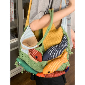 Ladies Lazy Style Fringed Shoulder Bag 2025 New Casual Commuter Tote Soft Vertical Square Shape Large Size Single Strap