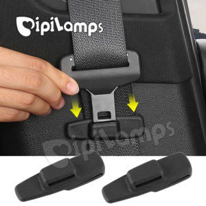 2PCS Universal Car Safety Belt Protection Clip Plastic Seat Belt Clamp Buckle Adjustment Lock Fastener Covers Accessories