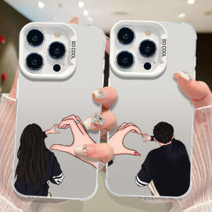 Couples Phone Case Full Cover Large Hole Cute Fashionable TPU Protective Shell for Apple And Other Phones Eco-friendly