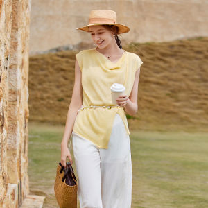 XIANGYING | French Style Flutter Sleeve Knit Top