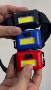 Headlamp Senter Kepala Mini COB Led Baterai AA x 3