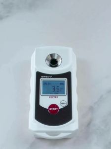 SWEVY | SWEVY LCD Backlit Digital Refractometer Atc Coffee Concentration Meter Measuring Range 0-21% Resolution 0.1% Accuracy ±0.2%.