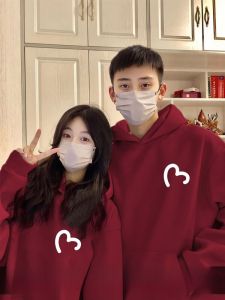Special Couple Hoodies Autumn Winter New 2025 Super Popular Roora High-End Feelings Outerwear Loose Fit Printed with Pockets