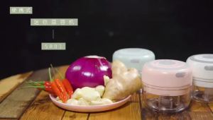 Baby Food Maker & Electric Garlic Chopper - 3-In-1 Processor Grinder Crusher With Auto Shut-Off BPA-Free