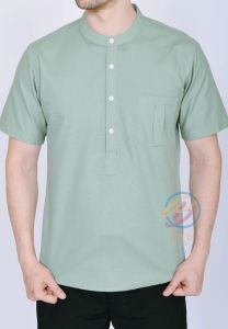 BINS FASHION 0Baju Koko Kurta Dewasa Lengan Pendek Baju Koko Pakistan Premium