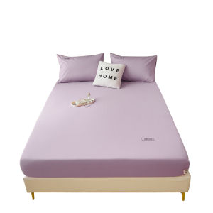 Pure Cotton Bedding Dustproof Protector Single Piece Bed Cover Mat Natural Color Skin-friendly Quiltable Mattress Case