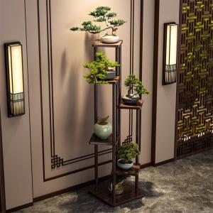 2025 ตู้จัดวางของตกแต่งห้องนั่งเล่นสไตล์จีนใหม่ที่ไม่รกตัว ตู้จัดวางของตั้งเตาอบไม้ขนาดเล็ก ดีไซน์หรูหรา สไตล์ใหม่