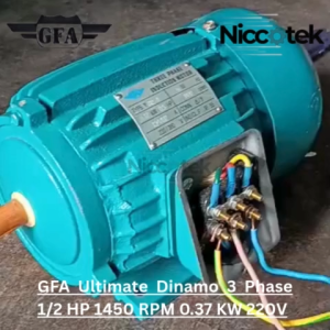 GFA Ultimate Dinamo 3 Phase 1/2 HP 1450 RPM 0.37 KW 380V Elektro Motor Penggerak Mesin