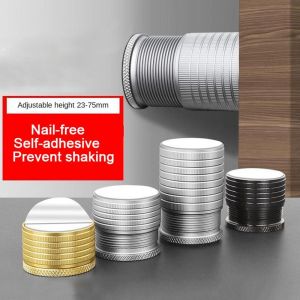 JIYAN2866 Aluminium Alloy Bed Stabilizer Wall Protective Self-adhesive Bed Frame Anti Shake Shockproof Headboard Stoppers Bed