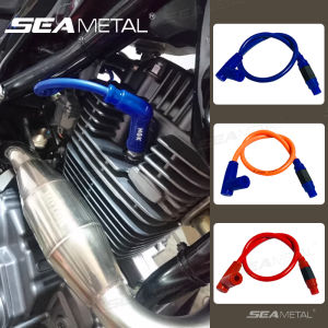 SEAMETAL Universal Motorcycle Ignition Coil Spark Plug Power Cable For Dirt Bike ATV Scooter Moped Spark Plug Power Cable Cover