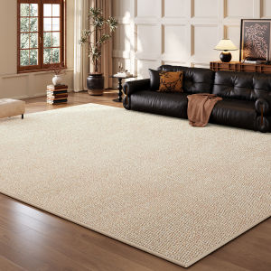 XXM | Burlap-like Plain Color Washable Bohemian Vintage Carpet