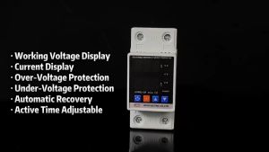 รีเซ็ตอัตโนมัติแรงดันไฟฟ้า Protector จอแสดงผลแบบ Dual รีเลย์อัจฉริยะรีเซ็ต Protector 40A/63A 220V สำหรับ Home Office Appliance