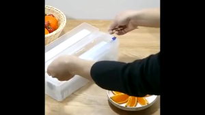 Plastic Cling Wrap Dispenser With Slider Cutter Cling Wrap Food Packaging Clear Food Wrap