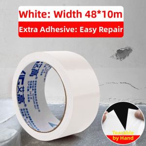 White Wall Repair Tape Single-Sided Cloth Base No-Trace Sealing Waterproof Ceiling Decoration Concealment Beauty Sealant