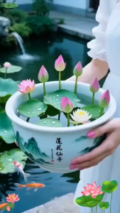 PROMO!!! 10 biji benih bunga teratai // benih bunga teratai warna campur  // bunga teratai