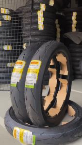 SEPASANG PAKET BAN PIRELLI DIABLO ROSSO CORSA 2 100/80-17 PRODUKSI TERBARU 2024 FREE PENTIL
