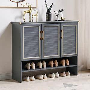All Aluminum Alloy Shoe Cabinet Modern Light Luxury Gray Home Doorway Indoor and Outdoor Sunscreen and Waterproof Home Balcony Installation-Free