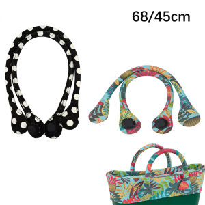 New 2025 Fashion Canvas Print O Bag round Handle Long And Short Version Long Carry Handle Bag Accessories TANQU Brand