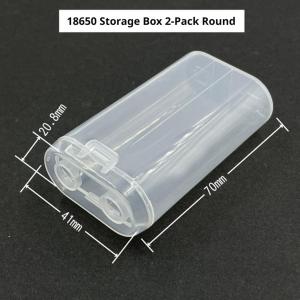 Transparent Battery Organizer Holder For 18650 Cells Secure Snap-Lock Storage Case Portable Protection For Electronics And EDC