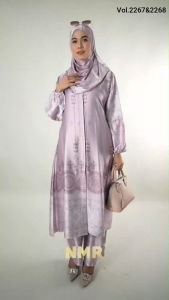 NMR Setelan Kulot Tunik Armn Silk Vol 2267-3