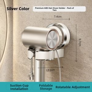 TIANDIYU | Hands-Free Bathroom Hair Dryer Holder Wall Mounted Foldable