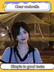 Besee | Cute Transparent Street Snap Umbrella