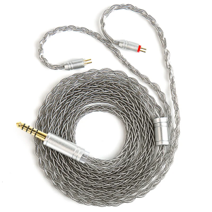 Kbear | KBEAR ST12 8-Strand 4N OFC Silver-Plated Upgraded Cable 3.5MM/4.4MM Plug Earphone Cable HiFi Music Audio Cable for Wired Headset