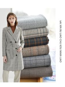 Vải Vest Kẻ Caro Cao Cấp Chống Nhăn Co Giãn Dệt Nhiều Màu DIY Quần Áo Mùa Xuân Thu Vải Quần Áo Váy Vải Nỉ