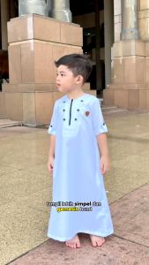 Jubah Gamis Anak Laki Laki Kawan Muslim Gamis Anak Cowok Usia 1-14 Tahun