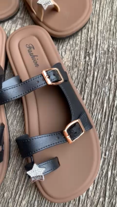 Sandal Jelly Wanita Terbaru/ Sendal Flat Gesper Jempol Karet Kekinian/ Alina 009-H5 Jelly Import