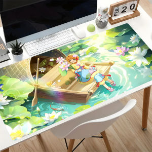 Bandai | C-card Captor Sakura Kawaii Anime Nhật Bản Miếng Lót Chuột Có Cổ Tay Tựa Cao Su Esports Bàn Chơi Game Thảm Cho Bàn Phím Varimbo