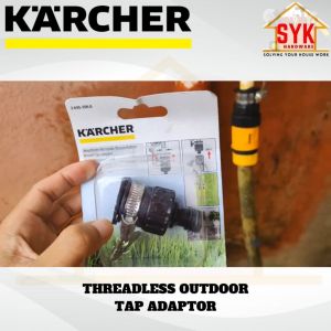 SYK Karcher 26452560 Threadless Outdoor Tap Adaptor Gardening Tools Water Tap Hose Connector Penyesuai Paip Air