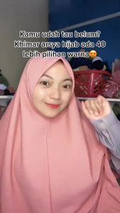 Khimar Syakira Size L Bahan Diamond Crepe