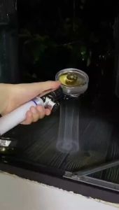 High-Pressure Shower Heads Handheld Turbo Fan Shower Hydro Jet Shower Head Kit With 1 Filters And Pause Switch Water Softener