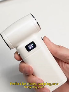 8000mAh Handheld Fan 90000RPM Turbo-fan Mini Air Duster Cordless Hand hold Jet Blower 6-Speed High-Speed Cooling Fan with LED Display