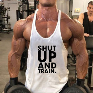 Loose Fit Gymnastic Tank Top for Men Summer Large Size Cotton Sweat Vest Special Large Youth Fashion round Neck Sweat Back Vest