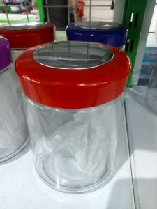 toples kue kering - toples kaca kapasitas volume 1 2liter