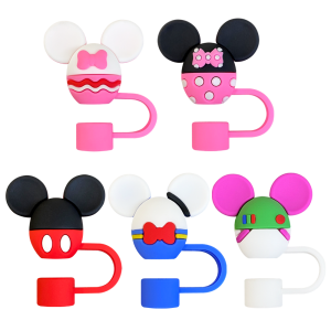 Variety of 10mm Soft Silicone Straw Covers Protection Caps for Stanley Water Cups DIY Decoration Dustproof Various Styles Available
