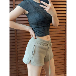 Korean Style High Waist Loose Short Pants Womens Summer Dance Wide Leg Hot Pants Casual Sports Shorts Outerwear