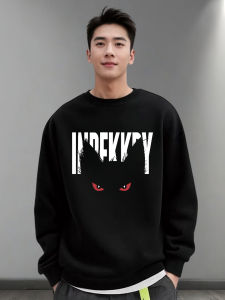 เสื้อสเวตเตอร์คอกลมแขนยาวสไตล์อเมริกันสำหรับผู้ชาย แฟชั่นฤดูใบไม้ร่วง ฤดูใบไม้ผลิ ฤดูใบไม้ร่วง ฤดูหนาว ไซส์ใหญ่ แบรนด์ใหม่ 2025