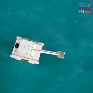 Đồ chơi lắp ráp STEM: Mô hình Xe Tăng chuyển động dây curoa pin AA. Đồ chơi giáo dục khoa học sáng tạo cho bé STEMSANPI