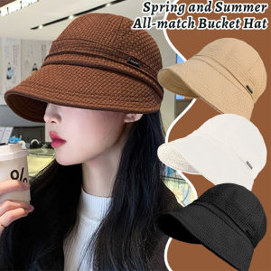 Spring Summer All-match Bucket Hat Foldable Empty Roof Hats Outdoor Beach Visors Caps Sunscreen UV Baseball Cap