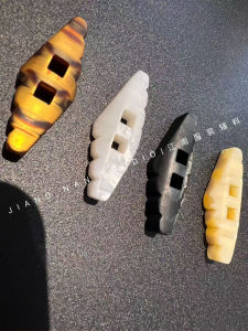 กระดุมเรซินลายคอวัวแบบหลายสี กระดุมเสื้อสเวตเตอร์แบบเย็บมือ อุปกรณ์ตกแต่งเสื้อผ้า กระดุมแบบอเนกประสงค์