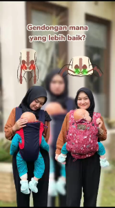 Gendongan Depan Levana Carrier CuddleMe Mshape Newborn Gendongan Kanguru SSC 4+1 posisi gendong