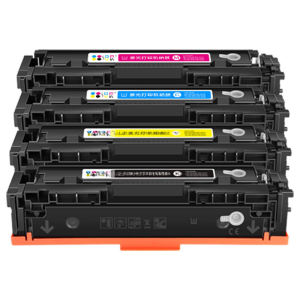 HP CF500A Color Laser Printer Drum Cartridge MFP M254nw/dn M281fdn Carbon Powder CMYK Compatible with HP M281fdw M254dw Models