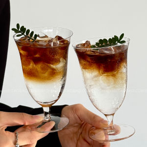 Japanese Style Ultra-Thin Handmade Glass Cup Creative Cocktail Cup High-Aesthetic Ice American Coffee Cup Drinkware Cup