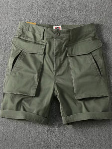 Summer New American Style Workwear Shorts Mens Loose Fit Casual Thin Five-Pocket Wear-Resistant Breathable Straight Leg Pants