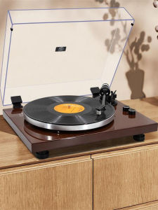 MPK Professional Dynamic Magnet Black Vinyl Record Player High Fidelity Bluetooth HiFi Level Record Player Vinyl Turntable