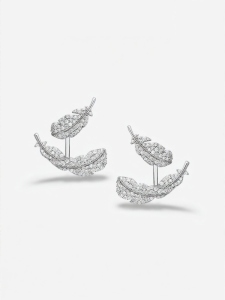 HEFANG Jewelry | Delicate Elegant Feather Earrings